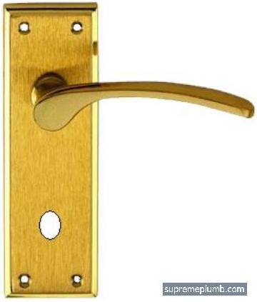 Edwardian Lever Bathroom -  Polished Brass - Matt Brass 